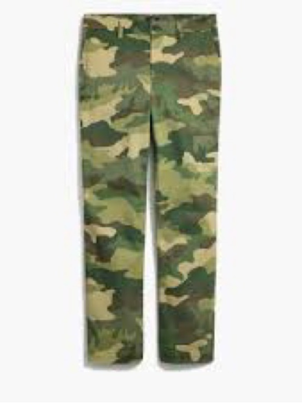 J. Crew Green and Tan Camo Pants